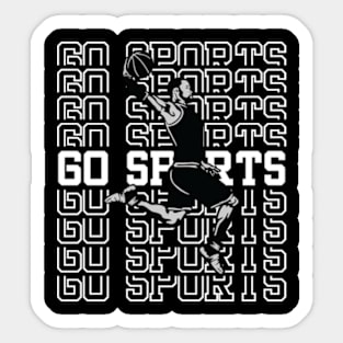 Go Sports basketball Sticker